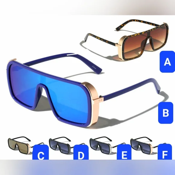 BRAND NEW! MUST HAVE RETRO, BOHO, CHIC, SEXY FASHION SIDE SHIELD SUNGLASSES - Picture 3 of 6